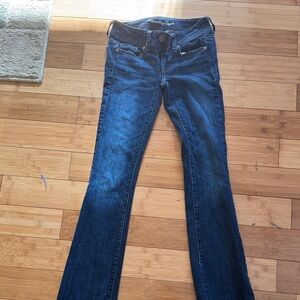 America eagle super low rise boot cut vintage jeans